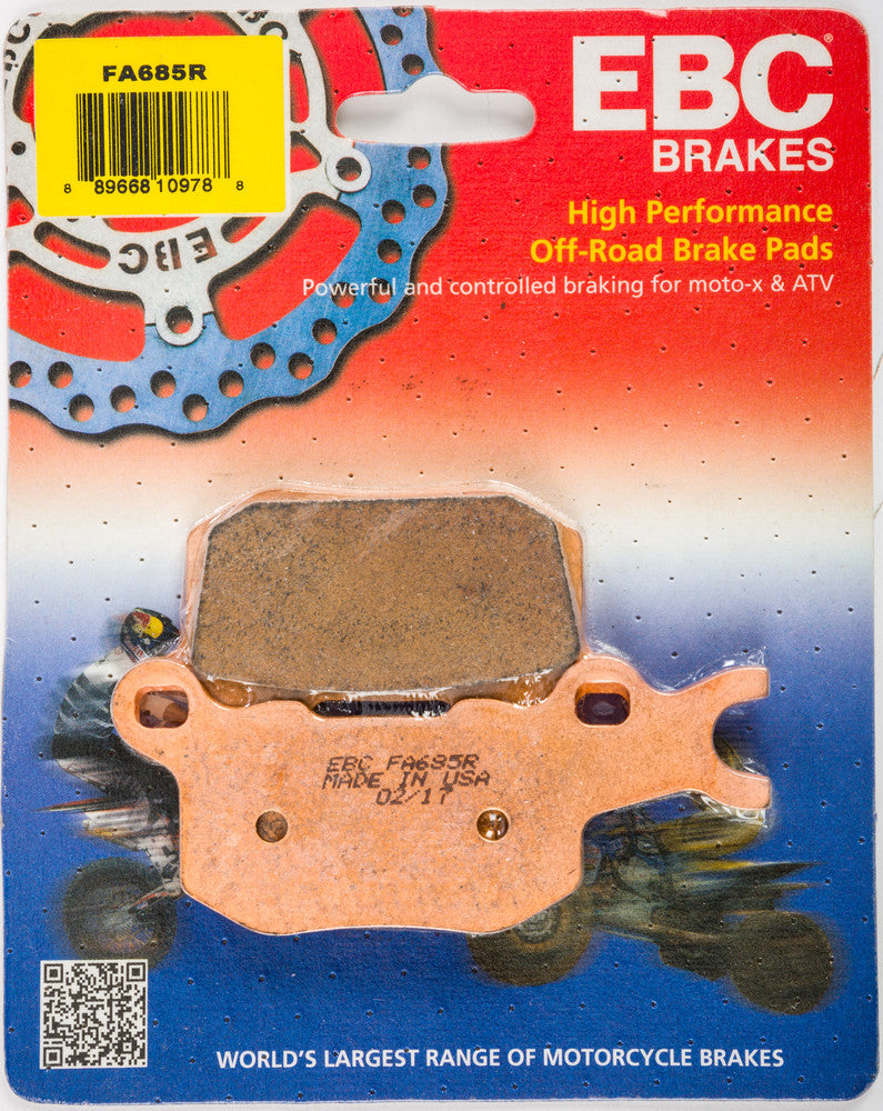 EBC Brake Pads Sintered R Series - FA685R Can-Am Defender 2016