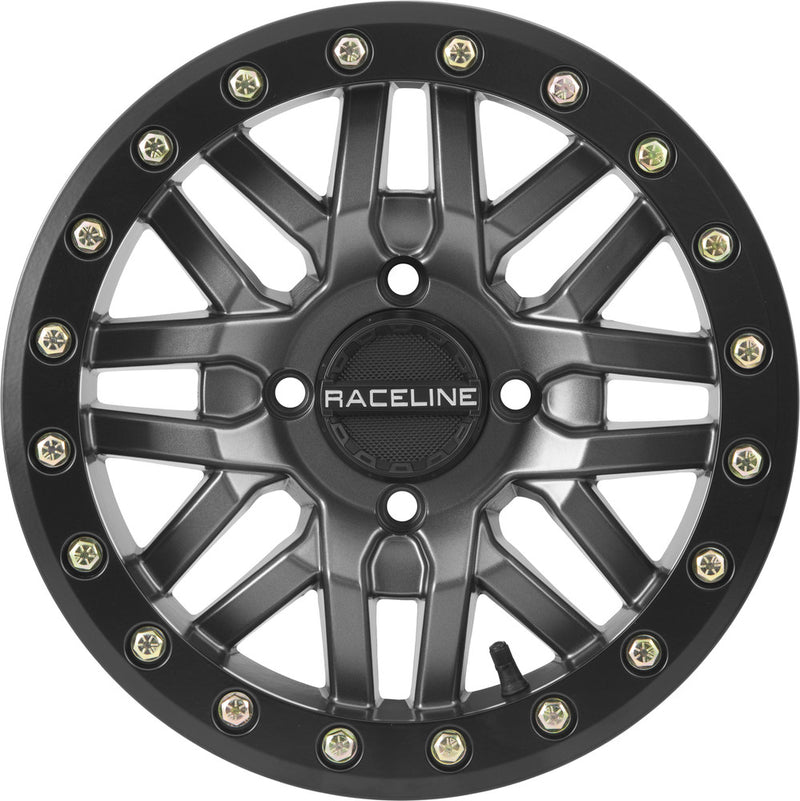 Raceline Wheels Ryno Bdlk Wheel 15X7 4/156 5+2 (+10MM) Gunmetal - A91G-57056-52 For Yamaha UTVs 2019-2023 | Kawasaki UTVs 2015-2023