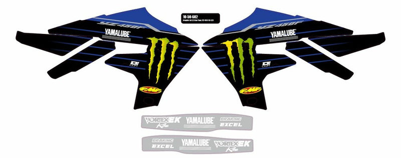 D-Cor Graphic Kit 22 Star - 10-50-602 Yamaha YZ 450 2018-2022