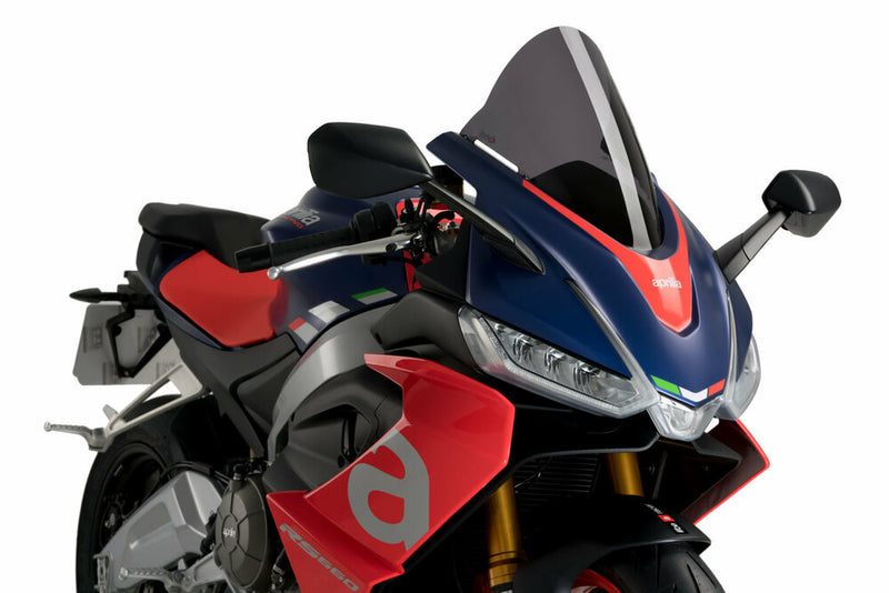 Puig Hi-Tech Parts Windscreen R-Racer Dark Smoke APR - 20571F Aprilia 660 2021-2025