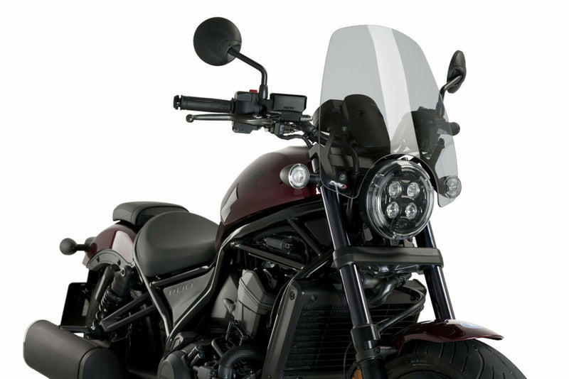 Puig Hi-Tech Parts Windscreen NNG Touring Smoke - 20820H Honda Rebel / CMX1100T Rebel / Rebel 1100 2021-2025