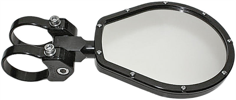 Axia 12-9173 MOD6FSM-BK 6" ROUND FOLDING SIDE MIRROR 2 CLAMPS NEEDED
