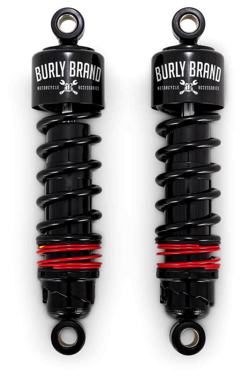 Burly Brand B28-1204B FLH Slammer Shocks - Black - User 1