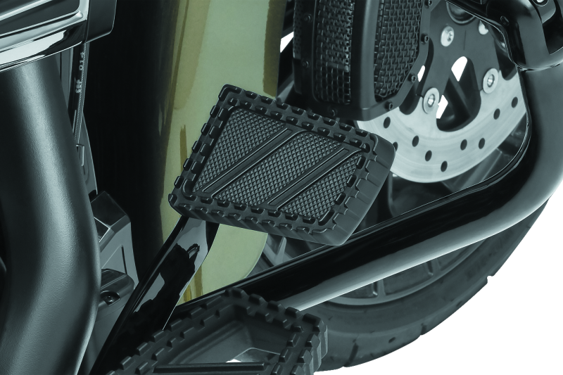 Kuryakyn 3575 Riot Brake Pedal Pad FL Models Satin Black - User 1