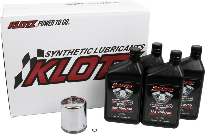 Klotz Oil Basic Harley Davidson 4QT Synthetic OIL Change Kit - KH-103 For Harley Motorcycles 1985-1998