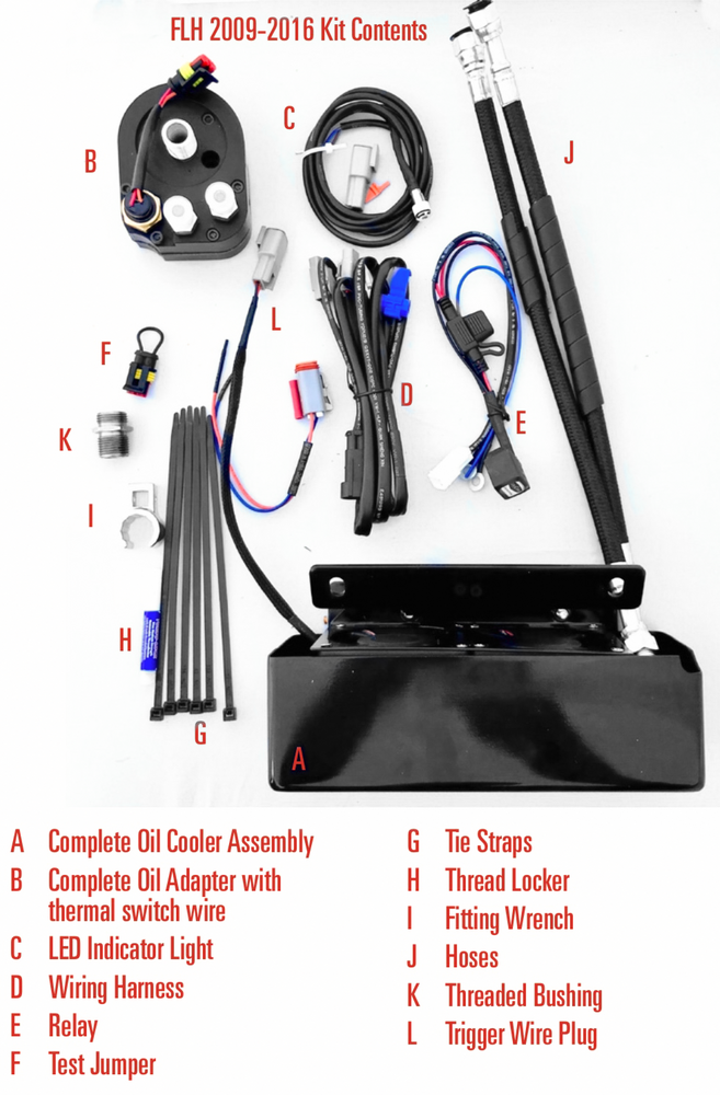 Ultracool Front Mount OIL Cooler TC Touring ` Chrome - RF-2SS For Harley Touring 2009-2016