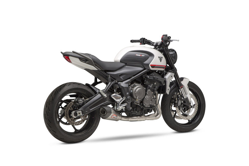 Yoshimura Exhaust AT2 Race FS SS SS CF Works - 19660AP520 Triumph Trident 660 2021-2023