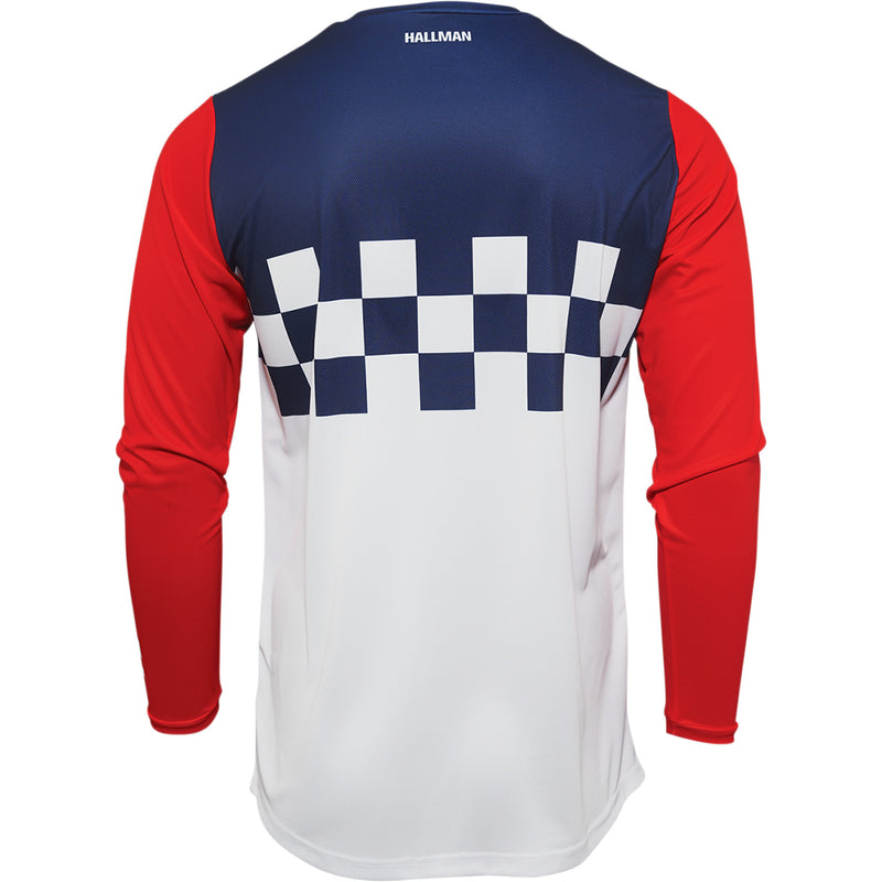 THOR Hallman Differ Cheq Jersey White/Red/Blue