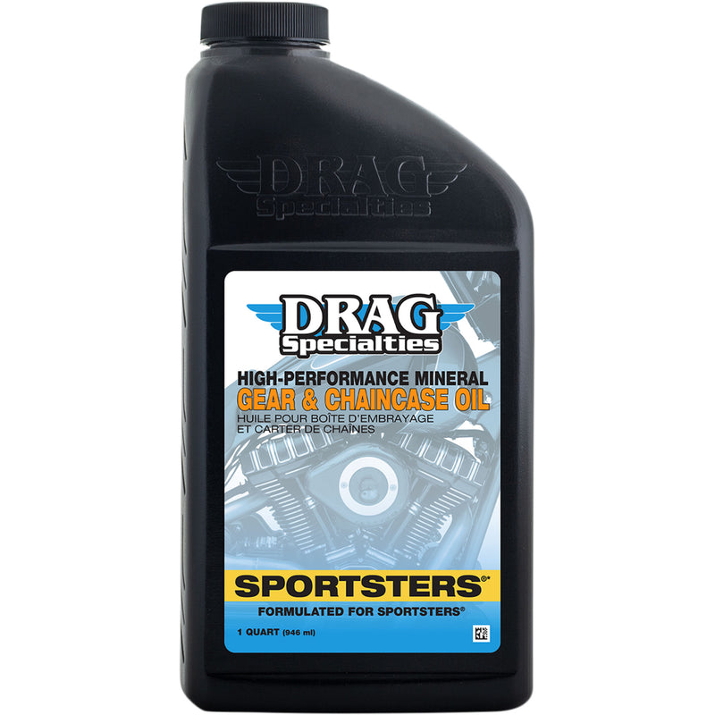 DRAG SPECIALTIES OIL 3604-0016 High-Performance Mineral Gear and Chaincase Oil for Sportsters® Gear/Chain Oil - 1 U.S. quart