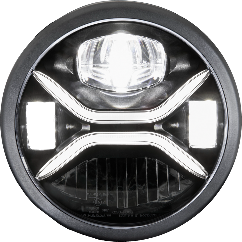 Koso North America 27-5925 GA030000 ZENITH LED 7 INCH HEADLIGHT