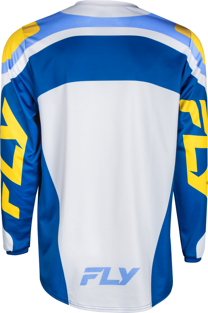 Fly Racing 378-9232X 378-9232X F-16 JERSEY WHITE/DARK BLUE/YELLOW 2X