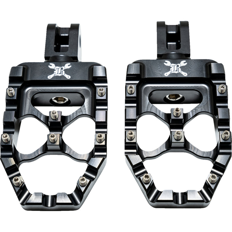 Burly Brand Evolution Footpegs - B13-1017B For Harley Softail 2018-2026