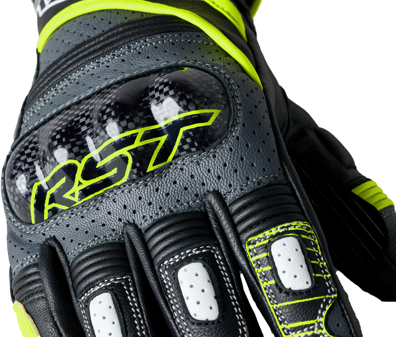 Rst 556-3179210 103179F.YEL-10 FULCRUM CE GLOVE GREY/FLO YELLOW/BLACK LG