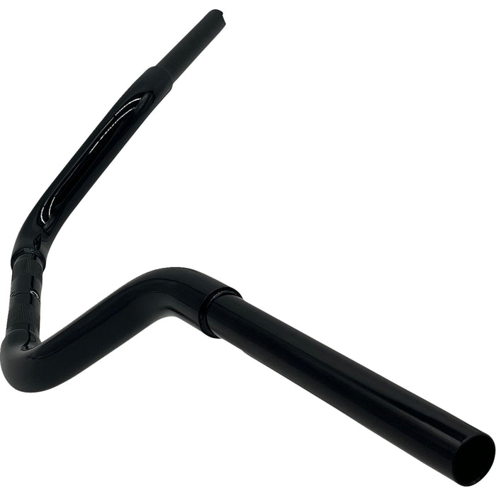 FAT BAGGERS INC. 0601-6329 903008-B 1-1/4" EZ Install Round Top Handlebar - Rounded Top - 8" - Black