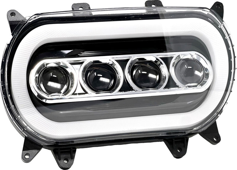 Letric Lighting Co 850-09204 LLC-QB-FH QUAD-BEAM INTEGRTED LED HEADLIGHT `15-UP FLTR