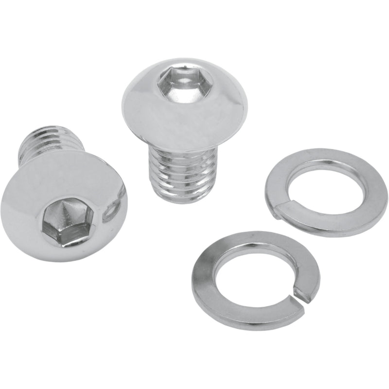 Mustang Chrome Seat Bolts And Mounting Nuts Solo Seat - 78033 For Harley Softail / 15th Anniversary 1986-2007
