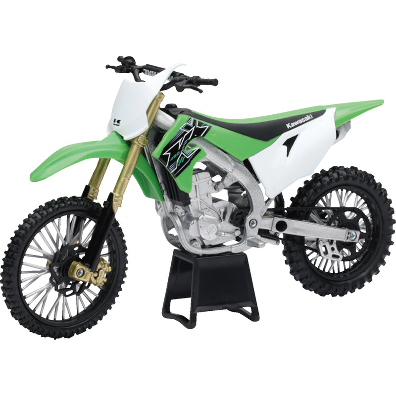 NEW RAY TOYS 7001-0046 58103 Kawasaki KX 450F 2019 Dirt Bike 1:12 scale - green/white/black