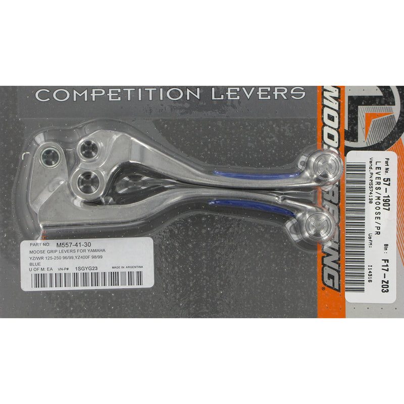 Moose Offroad Competition Lever Set - 1SGYG23 For Yamaha Dirt Bikes 1996-2000 | Husqvarna WR 250 1997