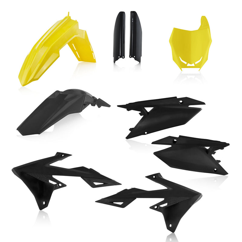 Acerbis Full Plastic Kit Suzuki Yellow Black - 2686551017 Suzuki RMZ 450 / RMZ 250 2018-2024