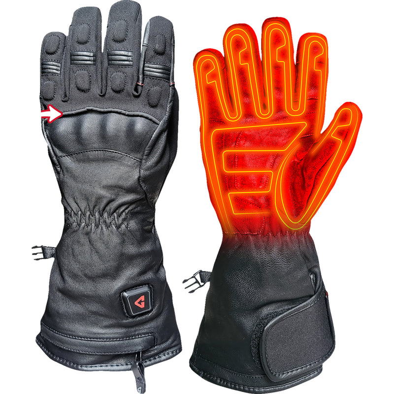 GERBING HEATED CLOTHING 7 V Hard Knuckle Battery Gloves Black