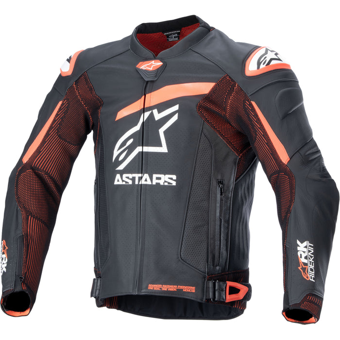ALPINESTARS GP Plus R v4 Rideknit® Leather Jacket Black/Red - Fluo/White US / EU