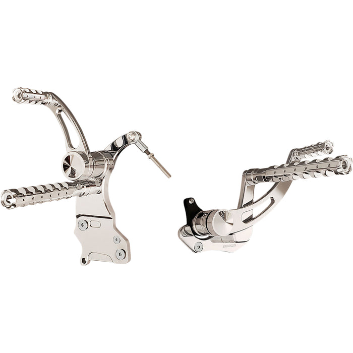 ACCUTRONIX 1622-0559 FC305-SSAKC Muzzle Brake Forward Controls Forward Control - Chrome - Slotted