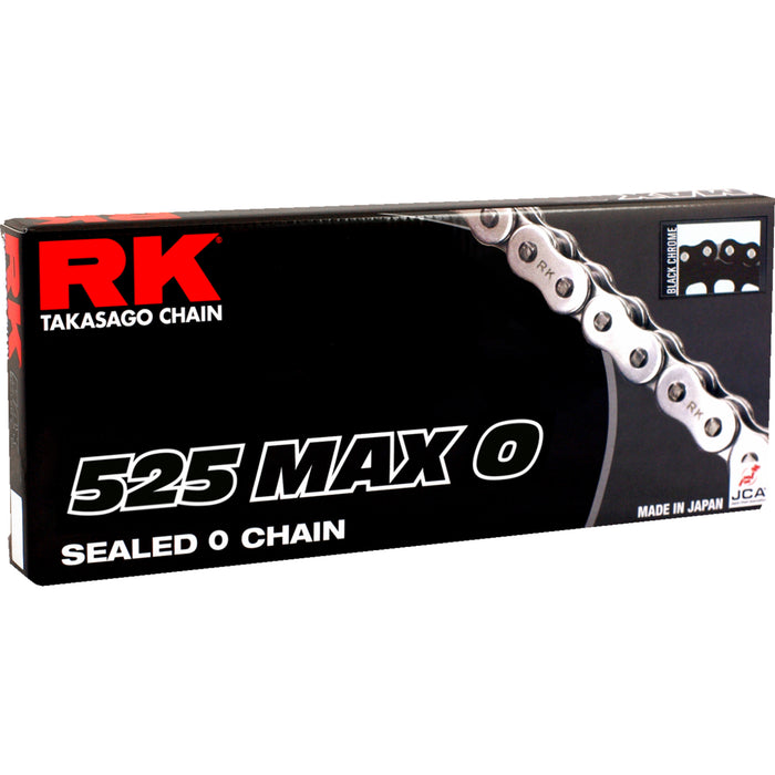 RK 1222-0651 525MAXO-150-BC 525 Max O Chain 525 Max O - Drive Chain - 150 Links - Black/Chrome