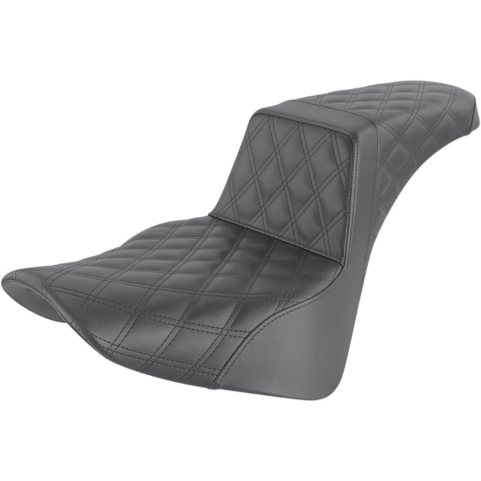 SADDLEMEN 0802-1404 818-33-175 Step Up Seat - Full Lattice Stitched