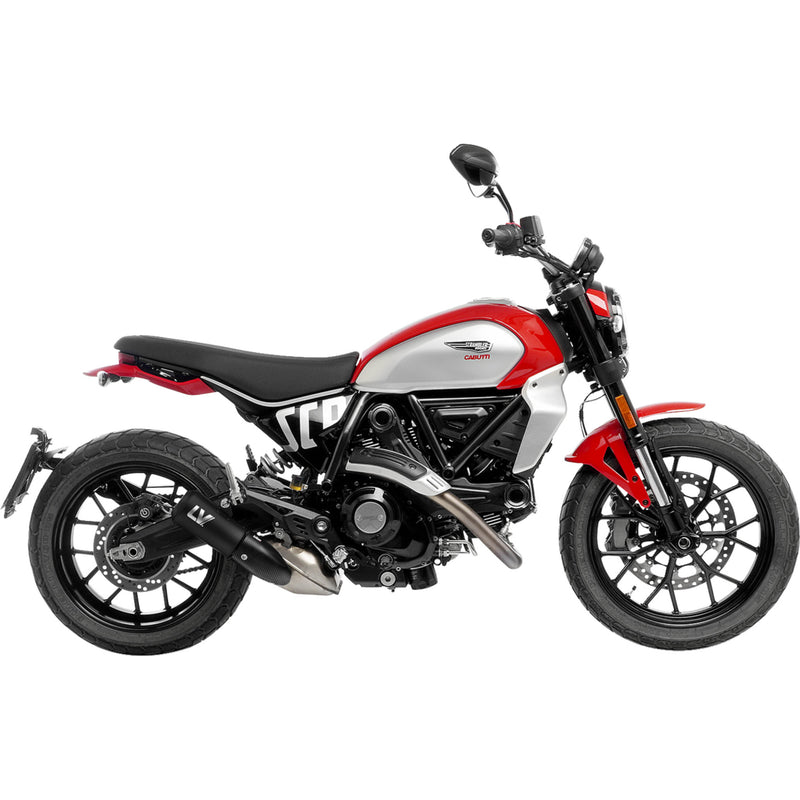 Leovince LV-10 Black Muffler - 15266FB Ducati Scrambler Full Throttle / Scrambler Icon / Scrambler Icon Dark / Scrambler Nightshift 2023-2025