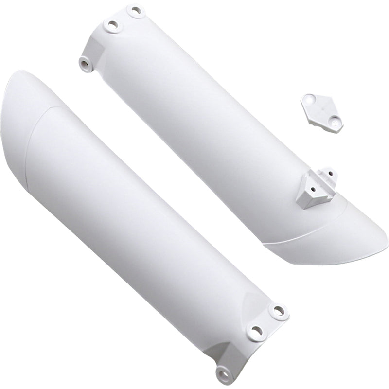 ACERBIS 0412-0221 2319630002 Replacement Fork Covers for KTM/Husqvarna — Fork Lower Fork Covers for Inverted Forks - White