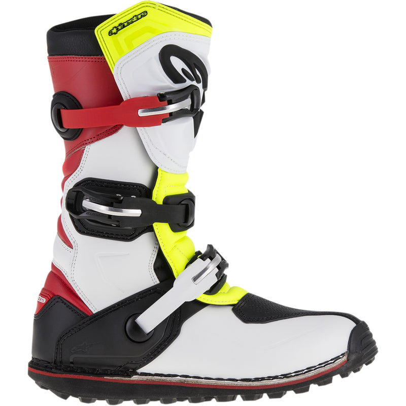 ALPINESTARS Tech-T Boots White/Red/Yellow - Fluorescent/Black US