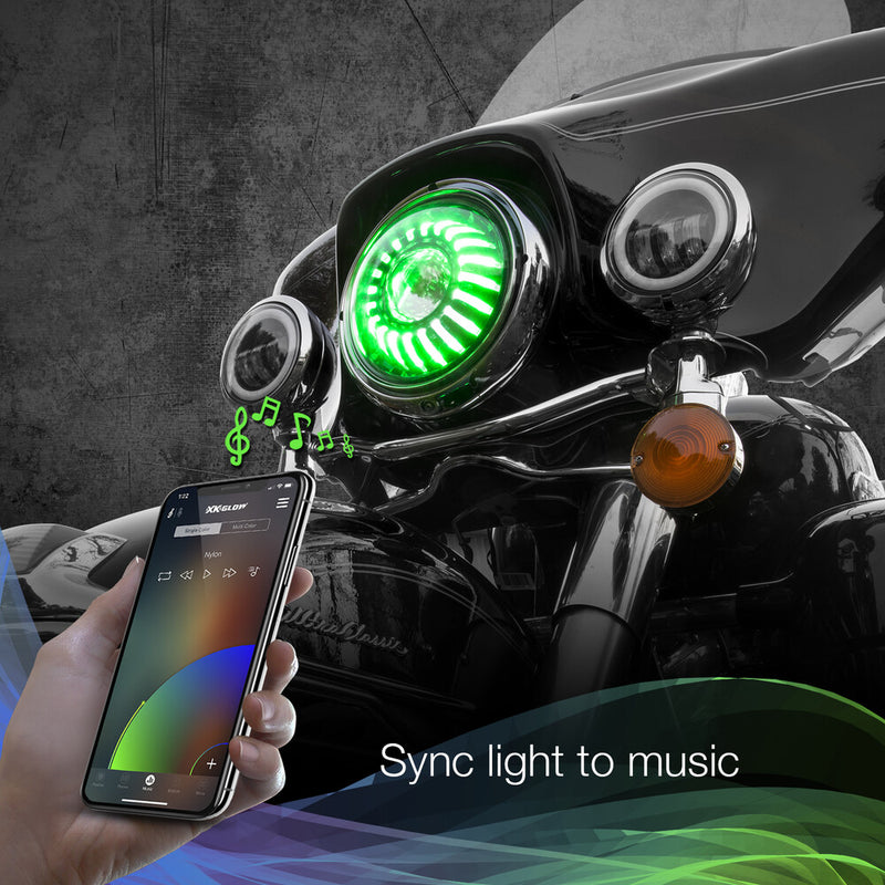 Xk Glow 7" Xkchrome RGB Headlight - XK-7IN-HD-KIT