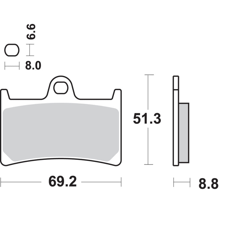 Sbs Brake Pad - 634DC KTM 390 2014-2020