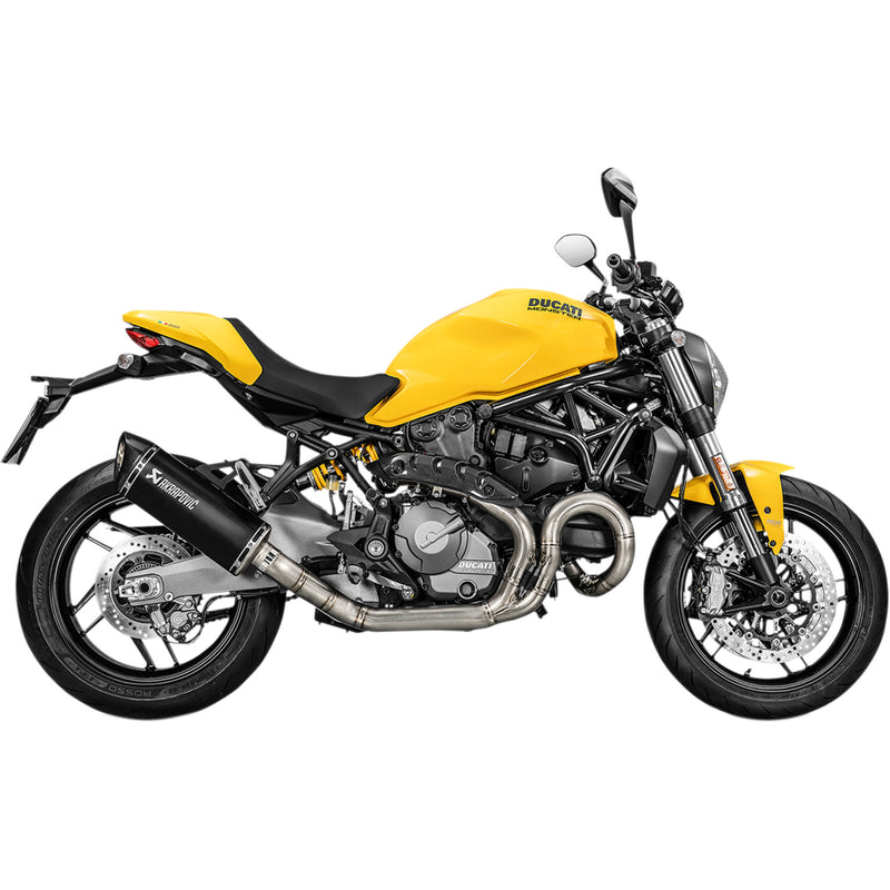 Akrapovic Slip-On Line Muffler - S-D12SO8-RTBL Ducati Monster 2017-2020
