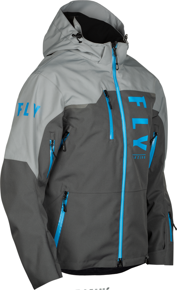 Fly Racing 470-52072X 470-52072X CARBON JACKET GREY/BLUE 2X