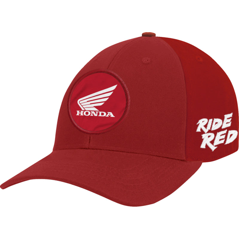 HONDA APPAREL 2501-3951 NP21A-H3164 Honda Curved Bill Hat Honda Ride Red Hat - Red