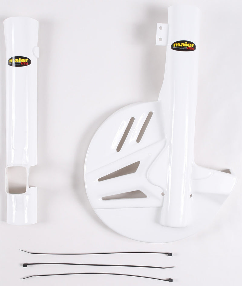 Maier Fork Disc Guard White - 596231 Honda CRF230F 2003-2009