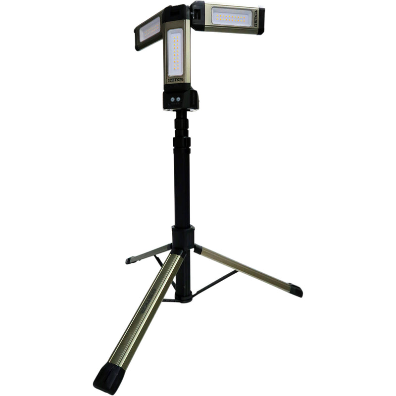 RISK RACING 3850-0569 12681 Tri-Mobile Work Light with Tripod Stand Shop Light w/Tripod - Work Area/Mobile - 2000 Lumens - Rechargeable