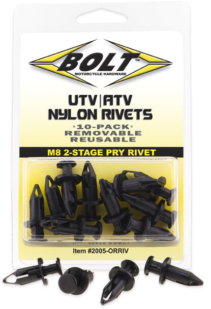Bolt 020-00125 2005-0RRIV M8 PRY RIVET KIT 10/PK