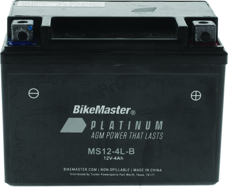 BikeMaster 780730 AGM Battery - MS12-4L-B - Photo - Primary