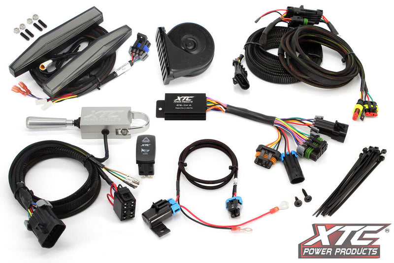 Xtc Power Products Auto Turn Signal Kit W Billet Lever AND Front DRL Lights CAN Can-Am Defender - ATS-L-CAN-DEF-DRL Can-Am Defender 2016-2026