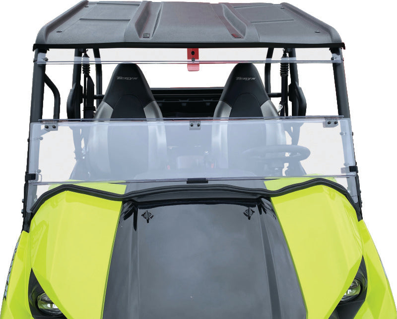 QuadBoss 375788 16-22 Kawasaki KRF800 Teryx Windbreak Folding Windshield - User 1