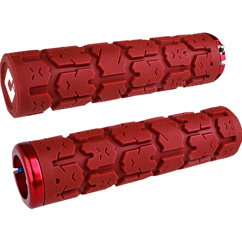 ODI 0630-3343 L33RGDR-R Rogue 2.1 Lock-On Grips pwc - dark red/red
