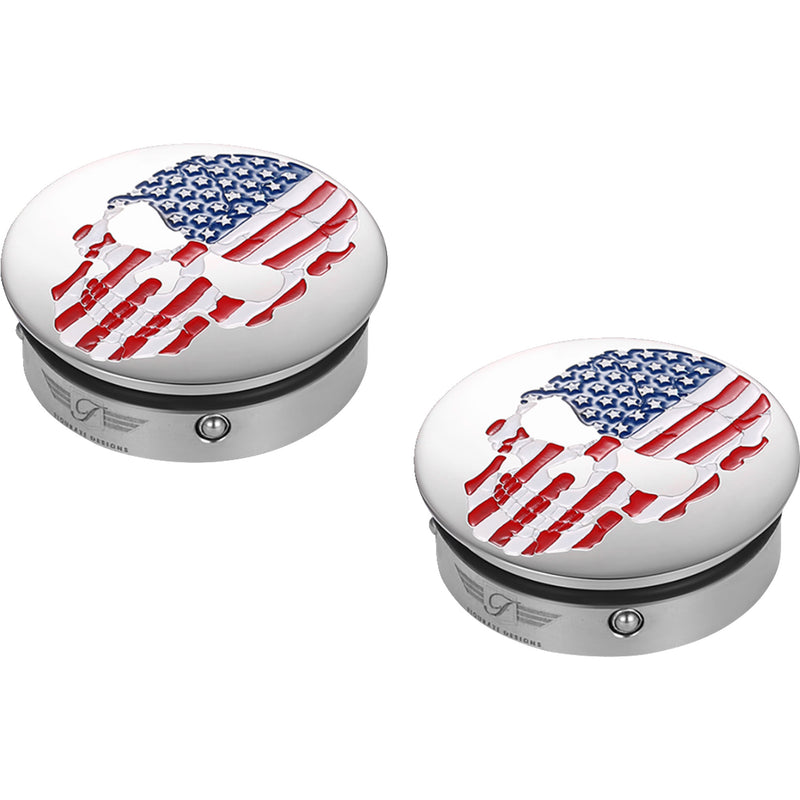 Figurati Designs Cover - FD24-AFSKULL-SS For Harley Motorcycles 1980-2026