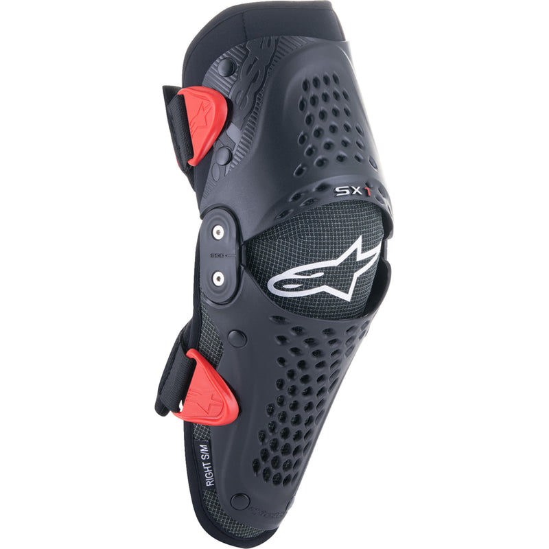 Alpinestars Youth SX-1 Knee Protectors Black Red S M - 6546319-13-SM