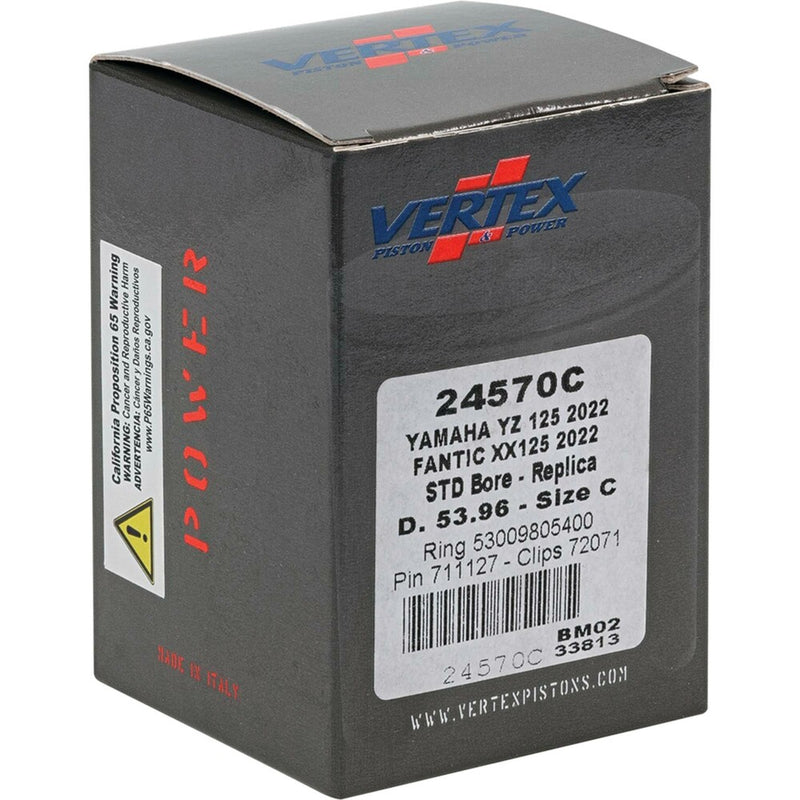 Vertex Piston Kit Cast 53.96/Standard - 24570C Yamaha YZ 125 2022-2024