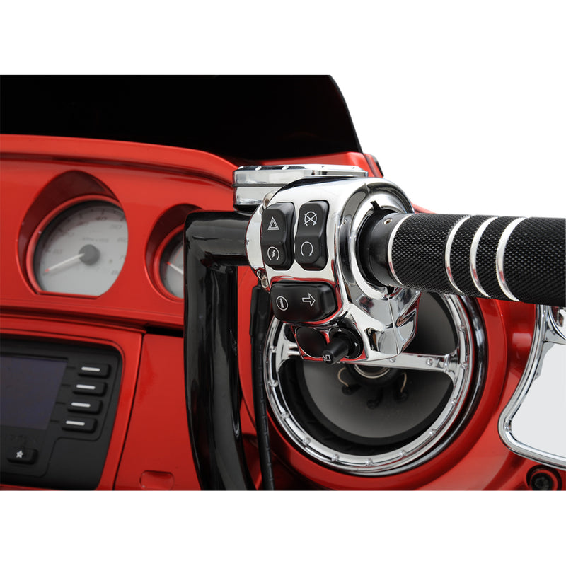 Drag Specialties Handlebar Switch Housing Kit Chrome For Harley Touring 2014-2025