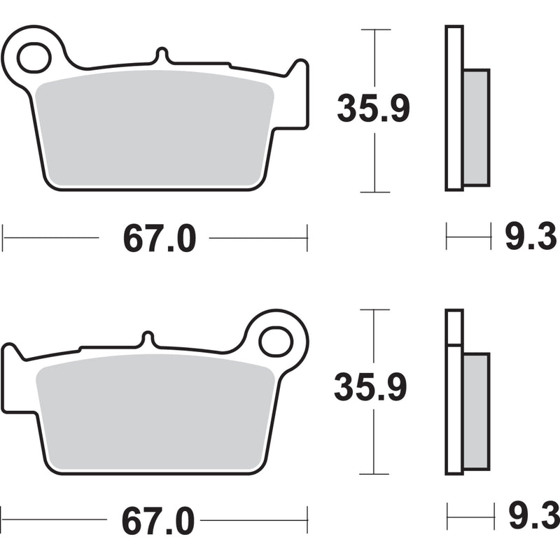Sbs Brake Pad - 790SI For TM Dirt Bikes 2005-2013 | Yamaha Dirt Bikes 2003-2021 | Beta Dirt Bikes 2013-2019 | Gas Gas Dirt Bikes 2010-2011