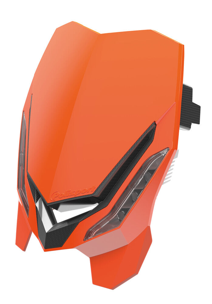 Polisport 64-867086 8670800006 E-BLAZE HEADLIGHT ORANGE/BLACK