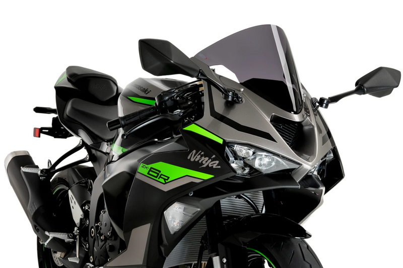 Puig Hi-Tech Parts Windscreen R-Racer Dark Smoke - 21832F Kawasaki Ninja 2024